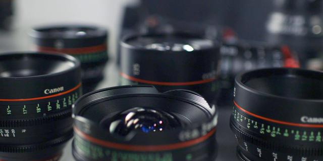 Voorbeeld van een Canon prime lens