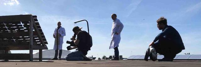 Filmploeg op locatie