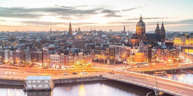 Establishing shot Establishing shot van Amsterdam